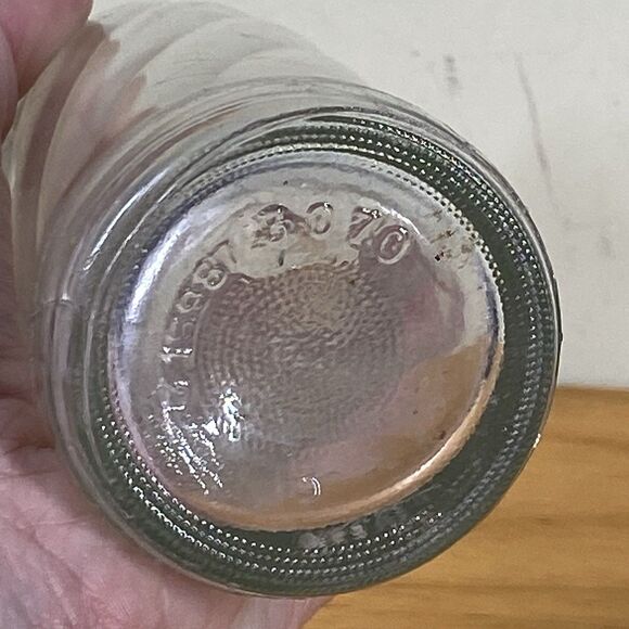 Vintage 8 oz Clear Swirl Glass Pepsi/Pepsi-Cola Crown Top Bottle 8 3/4 in Tall - Picture 9 of 14